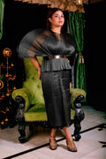 Pleated Midi Skirt - Pinkkup