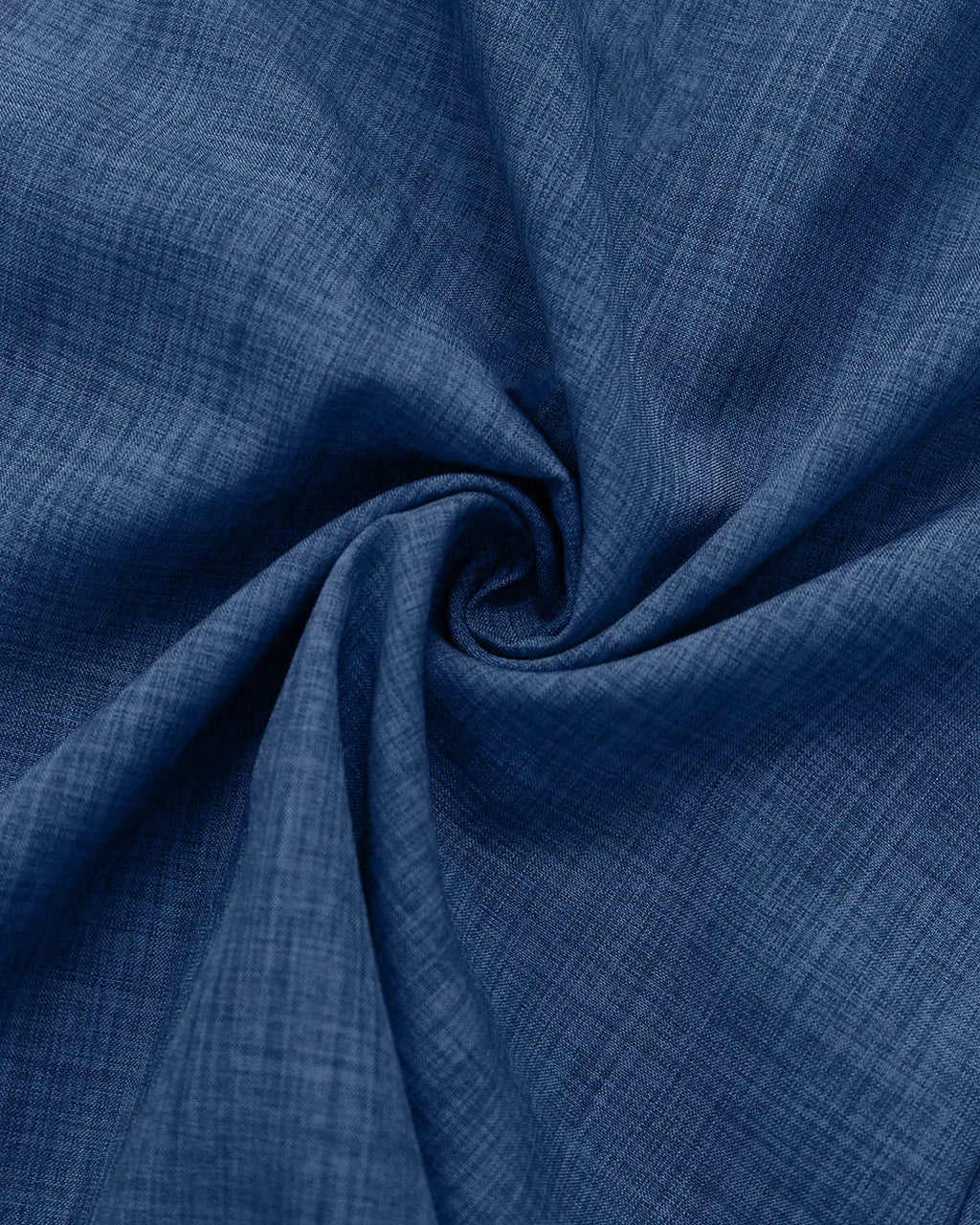 Blue V-Neck Button-Down Bow Back A-Line Midi Dress Curve & Plus