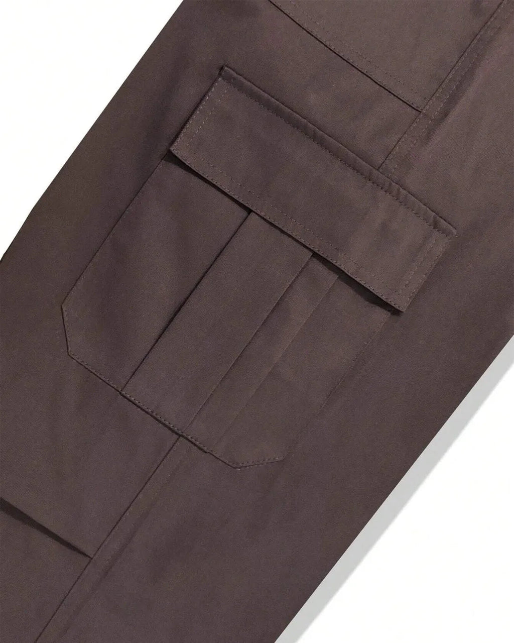 Men Brown Straight Leg Cargo Pants