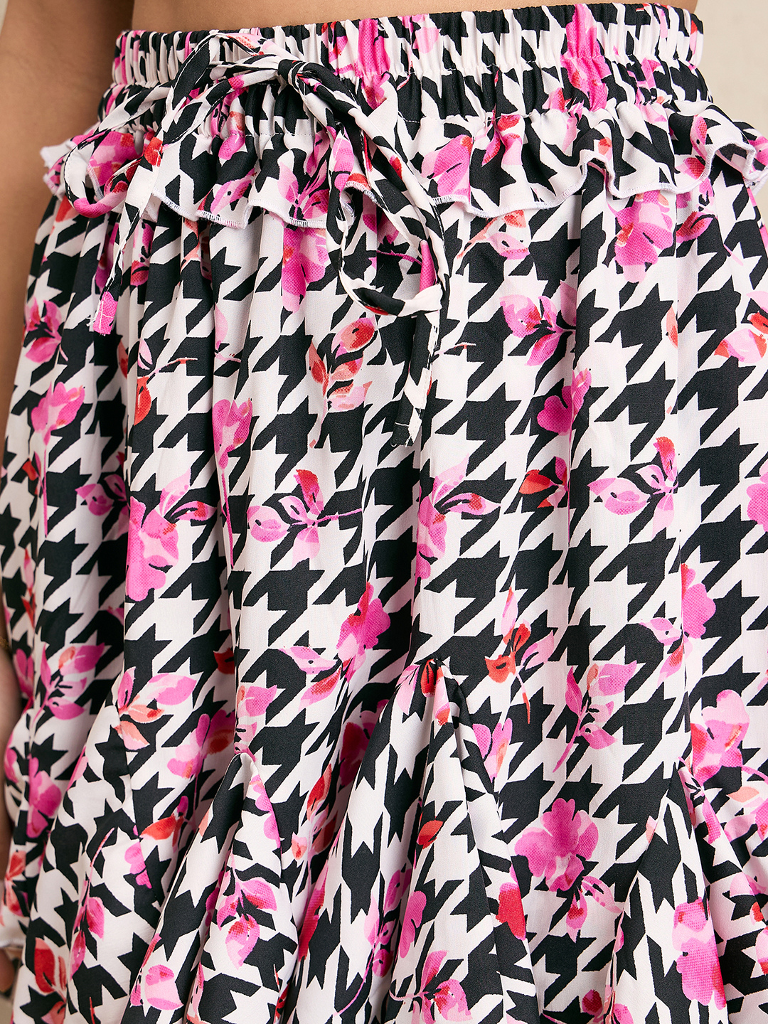 Printed Ruffled Skorts