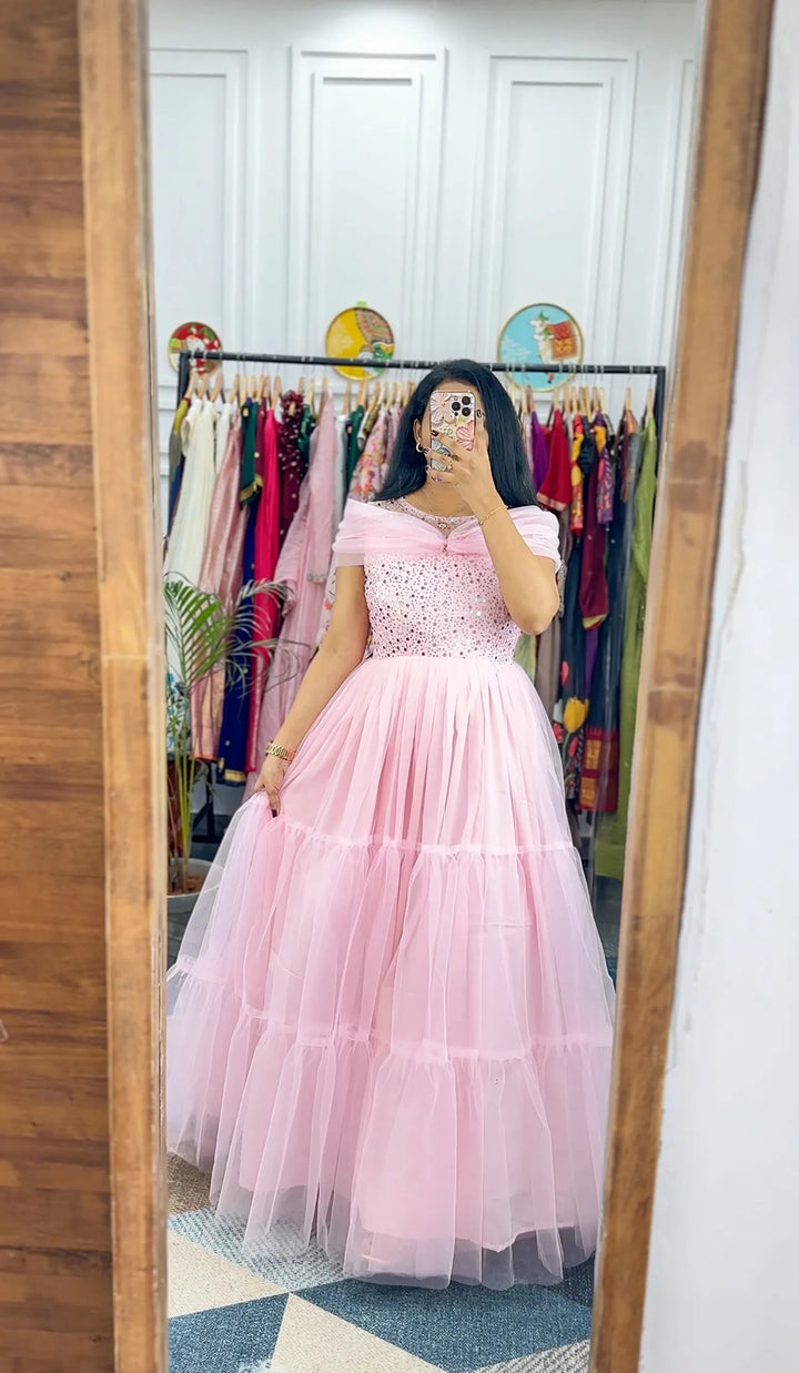 Pretty Designer Party Wear Gown Viral Gown