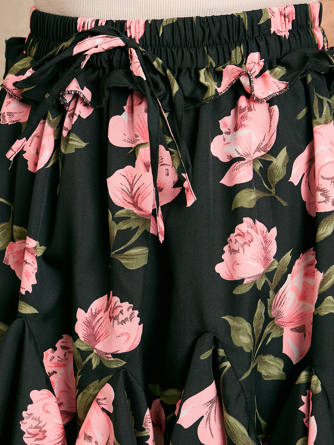 Printed Ruffled Skorts