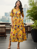 Fit and Flare Cotton Shirt Dress - Pinkkup