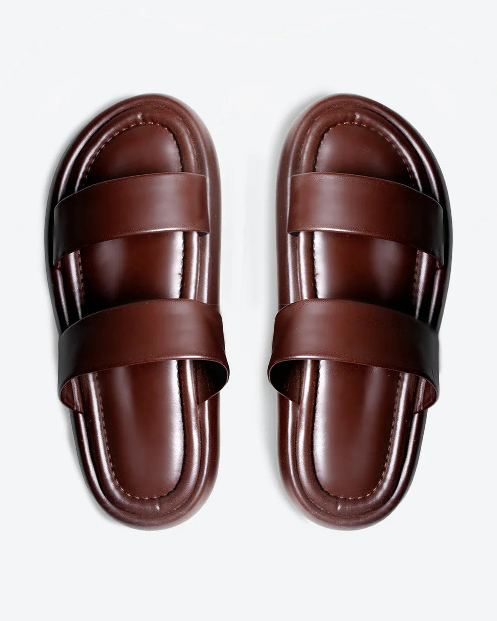 Padded Minimal Double Strap Sliders