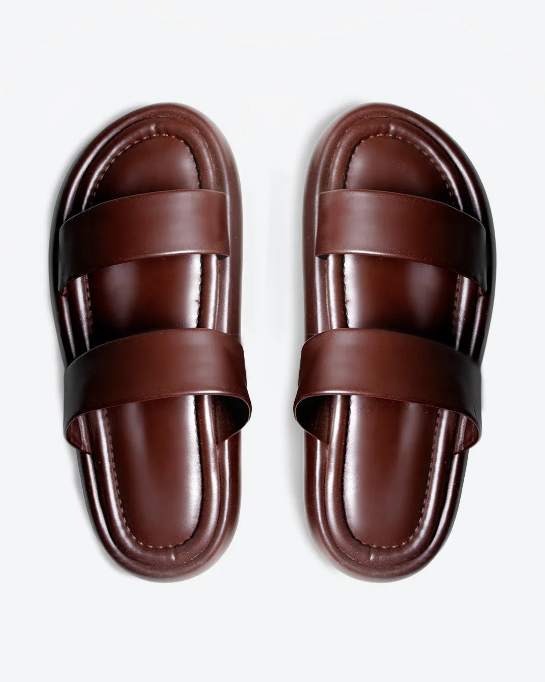 Padded Minimal Double Strap Sliders