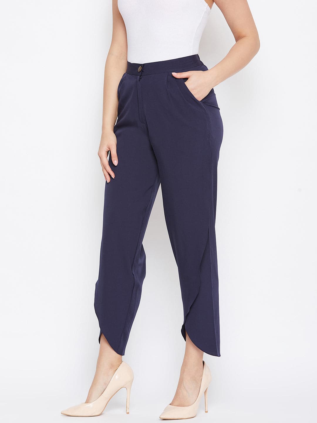 Adjustable Crepe Tulip Pants