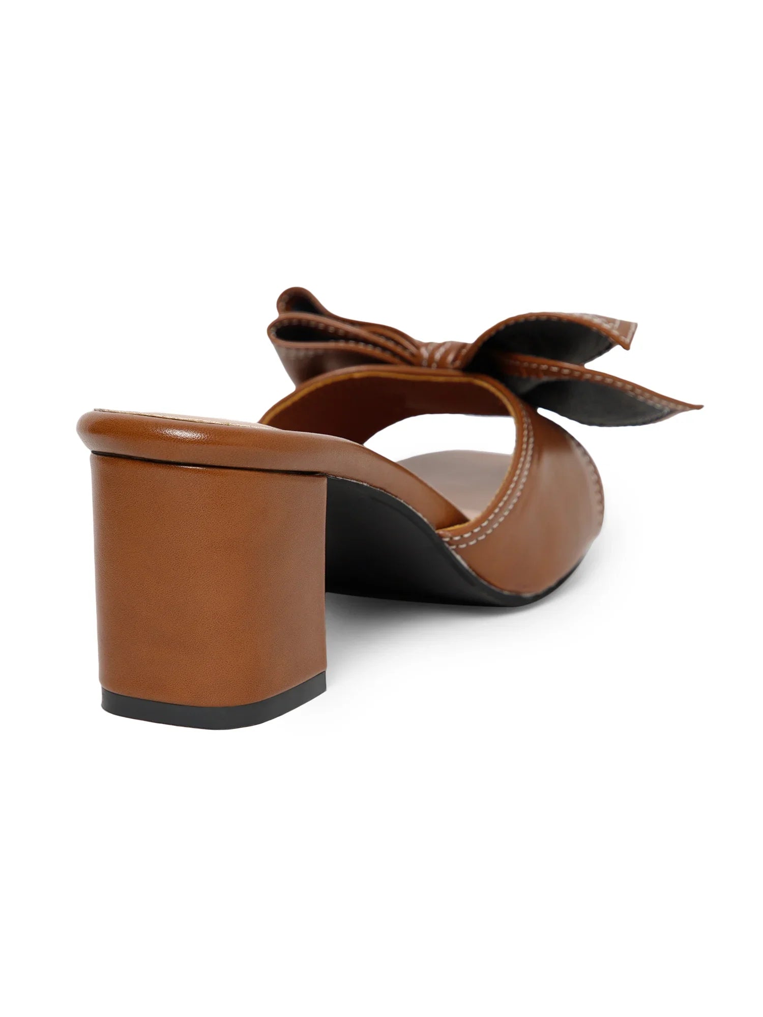 Open Toe Bowknot Brown Sandals