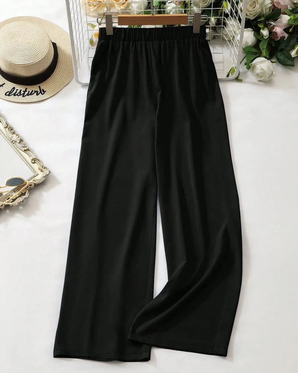 Sleeveless Black Vest & Trouser Co-Ord