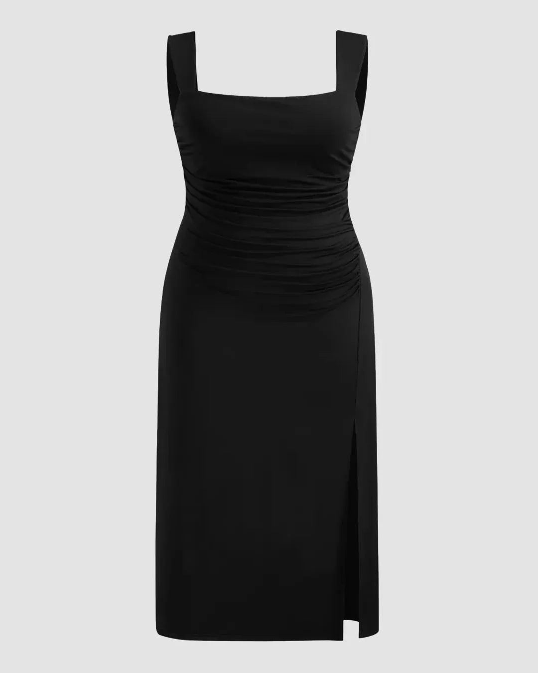 Square Neck Bow Detail Sleeveless Midi Dress Curve & Plus