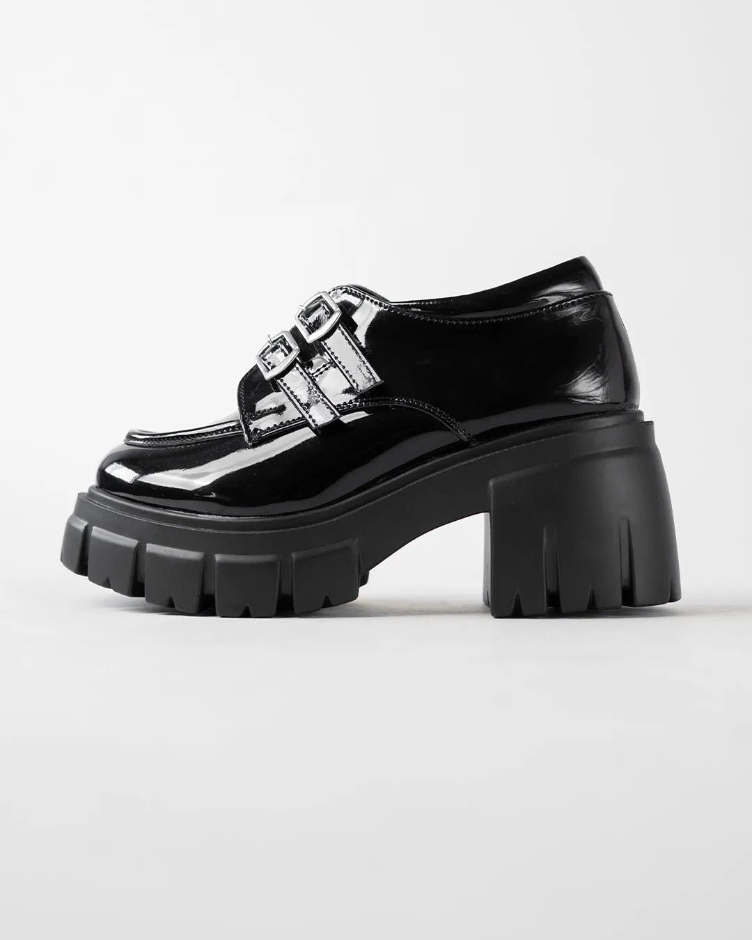 Vintage Style Chunky Black Oxfords