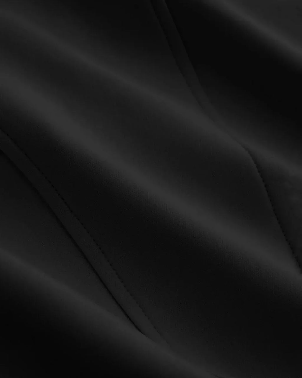 High Neck Zipper Front Tank Top in Black