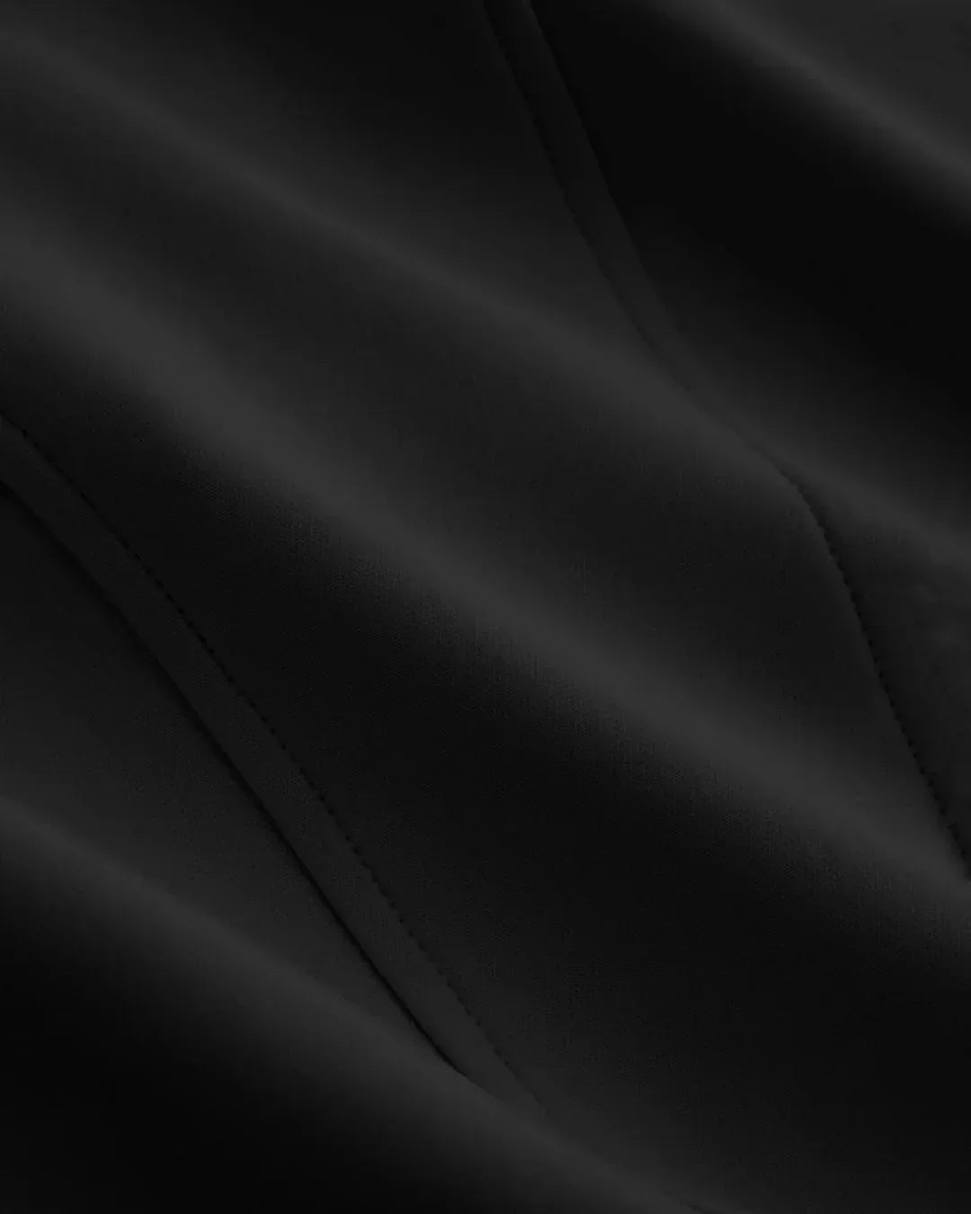 High Neck Zipper Front Tank Top in Black