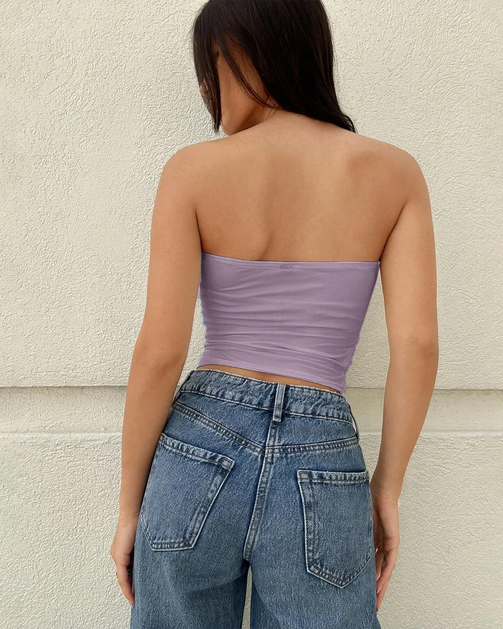 Sleek Fit Strapless Tube Top In Lilac