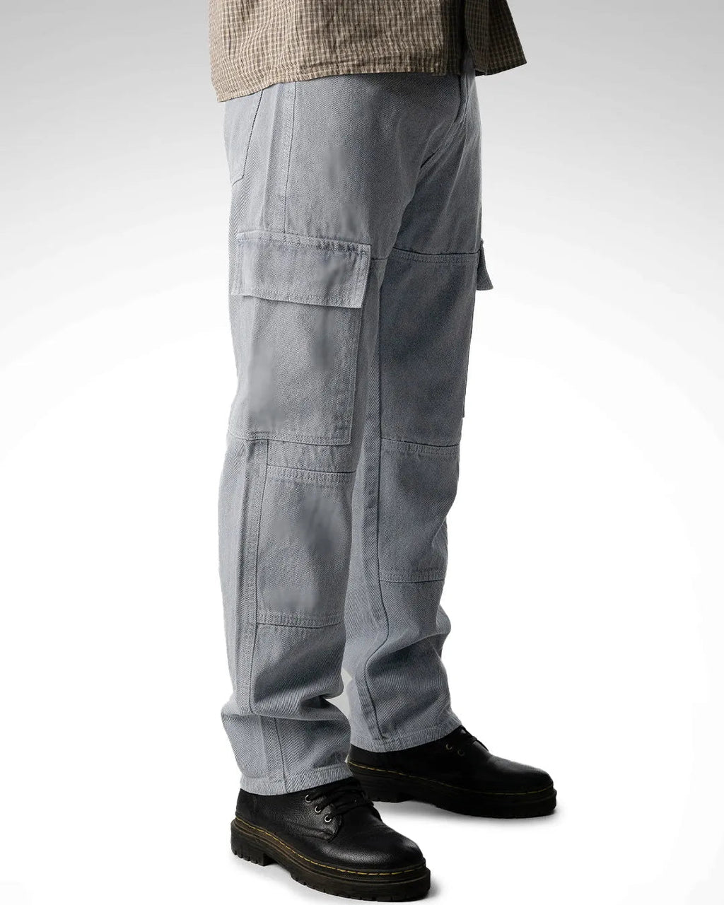 Men Regular Mid Rise Grey Jeans