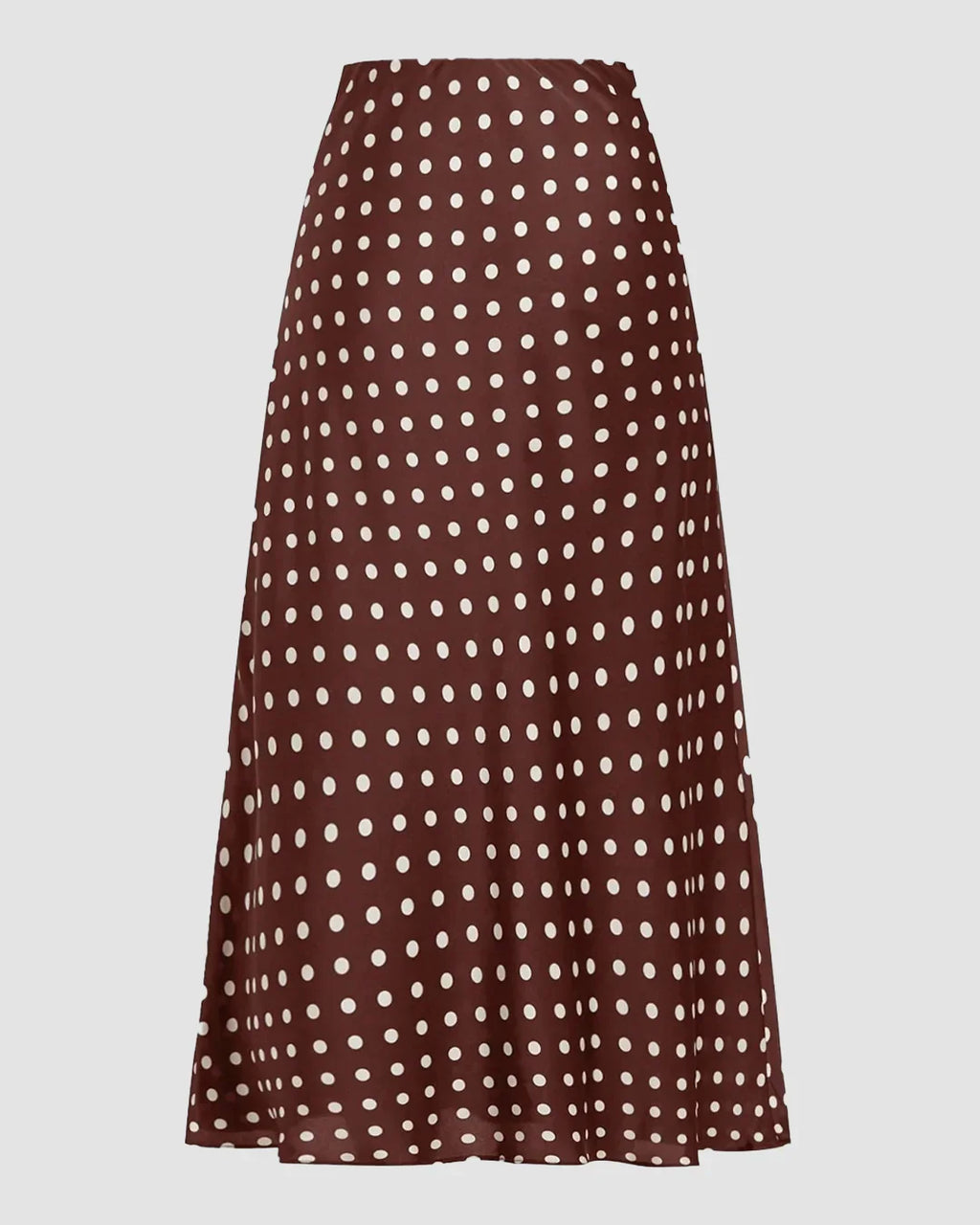 Polka Dot A-Line Long Skirt