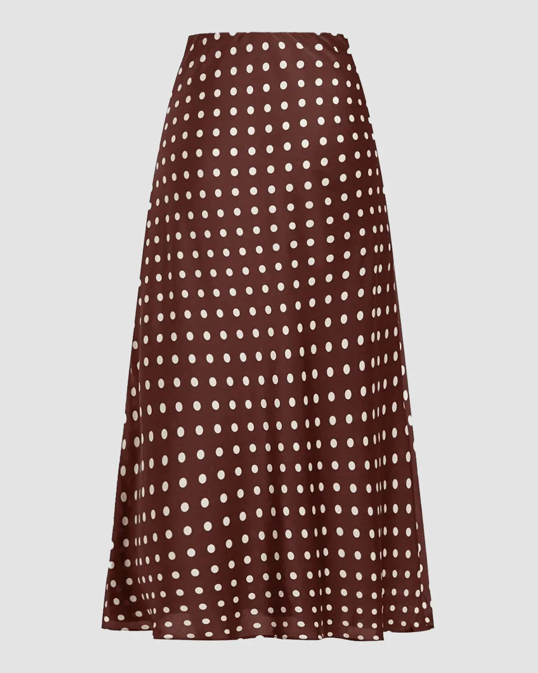 Polka Dot A-Line Long Skirt