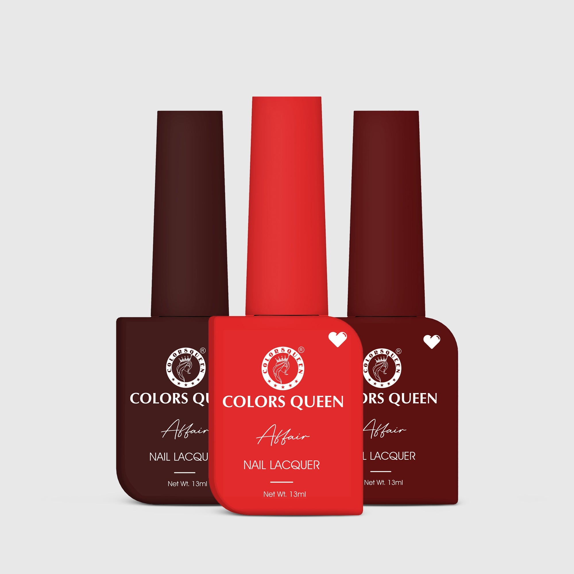 Affair Matte Nail Paint Set of 3 – Highly Pigmented Enamel