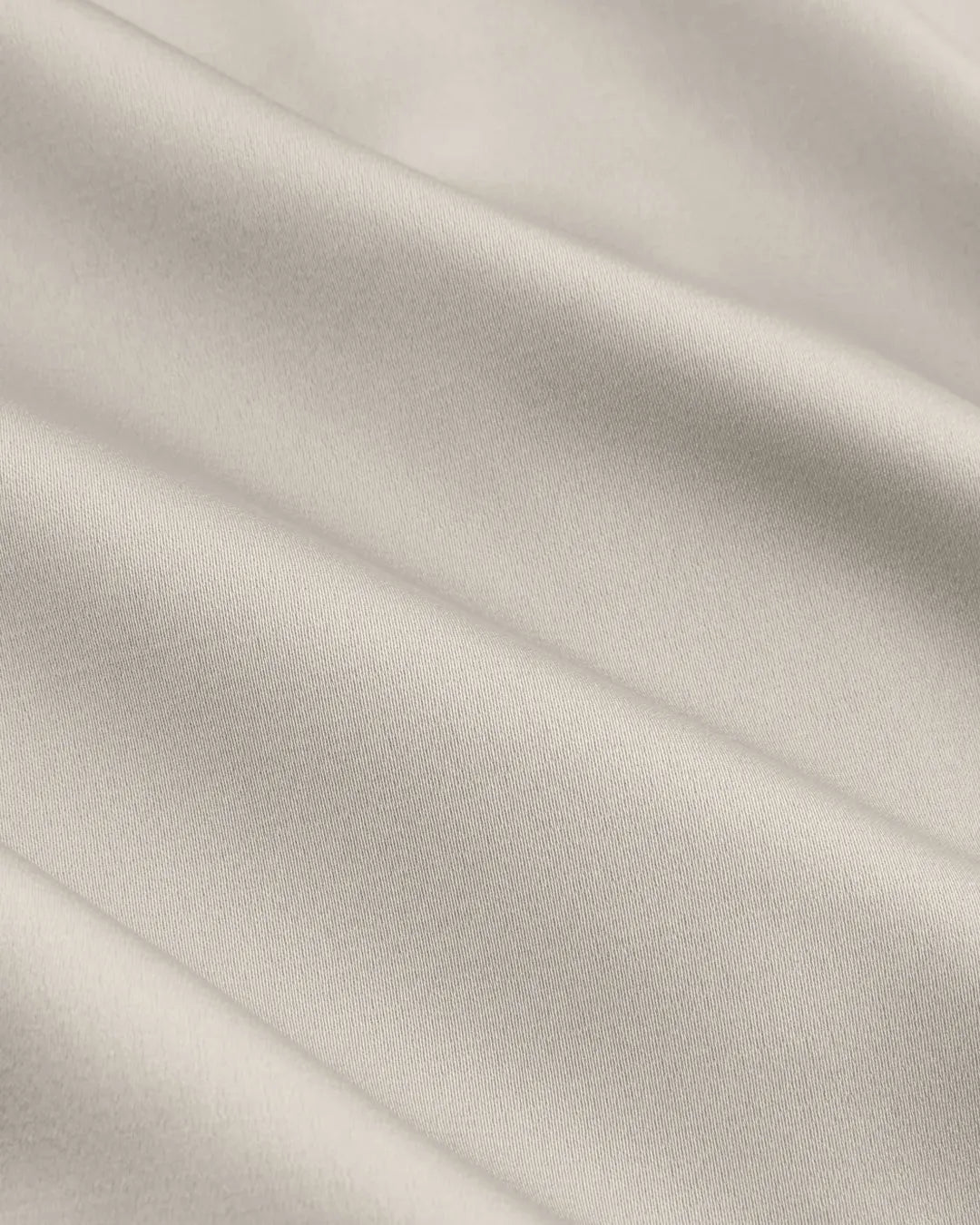 Satin Button-Down Collar Full Sleeve Shirt in Cream