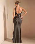 Bodycon Maxi Dress with Open Back Tie Detail in Coca