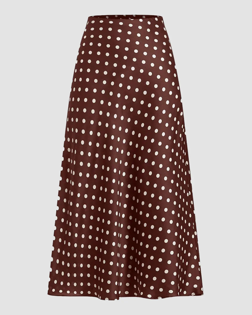 Polka Dot A-Line Long Skirt