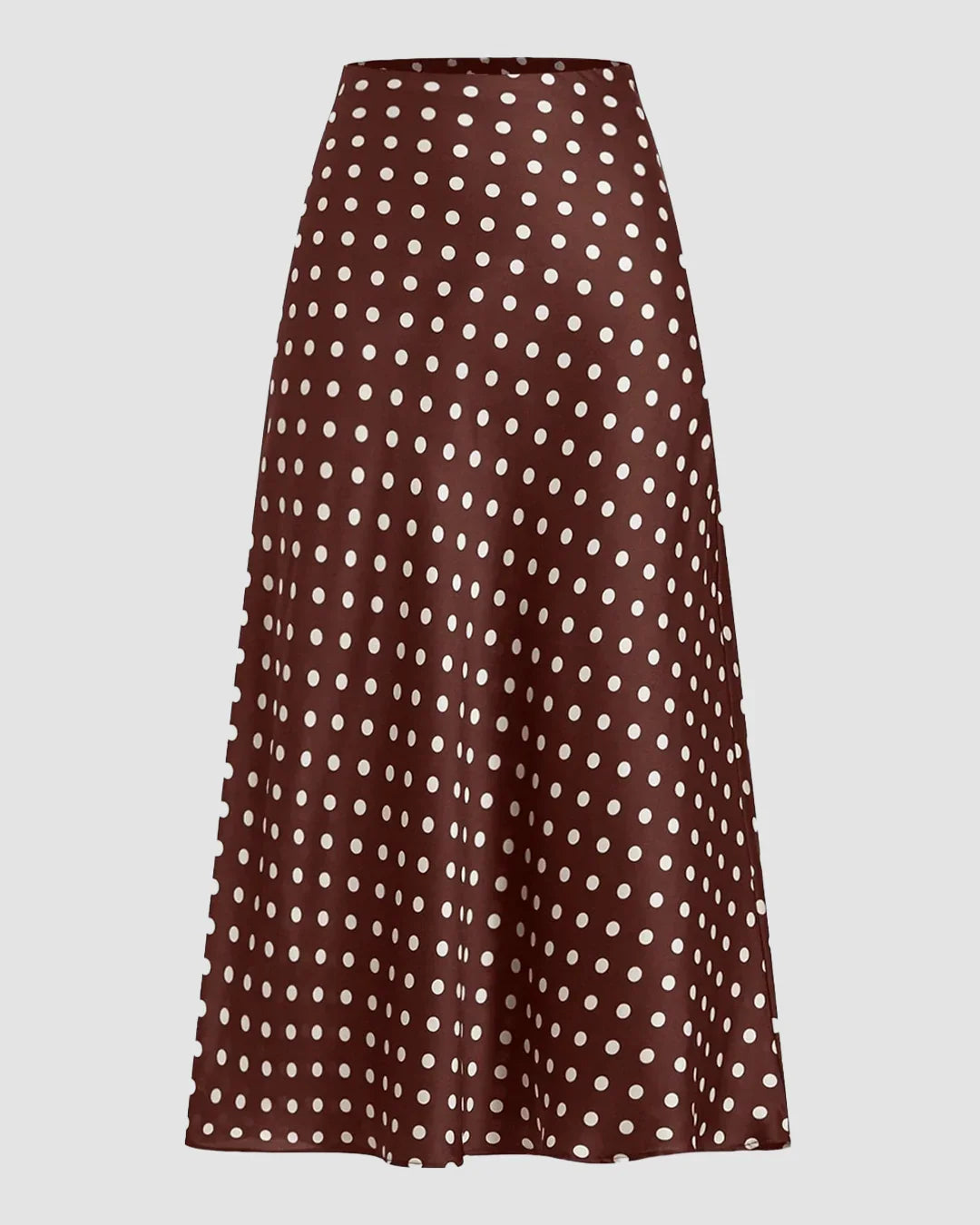 Polka Dot A-Line Long Skirt