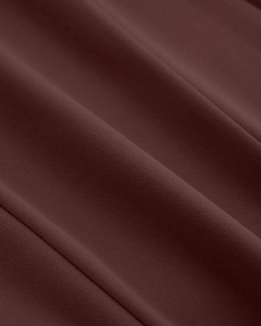 Square Neck Solid Pleated Cami Chocolate Mini Dress