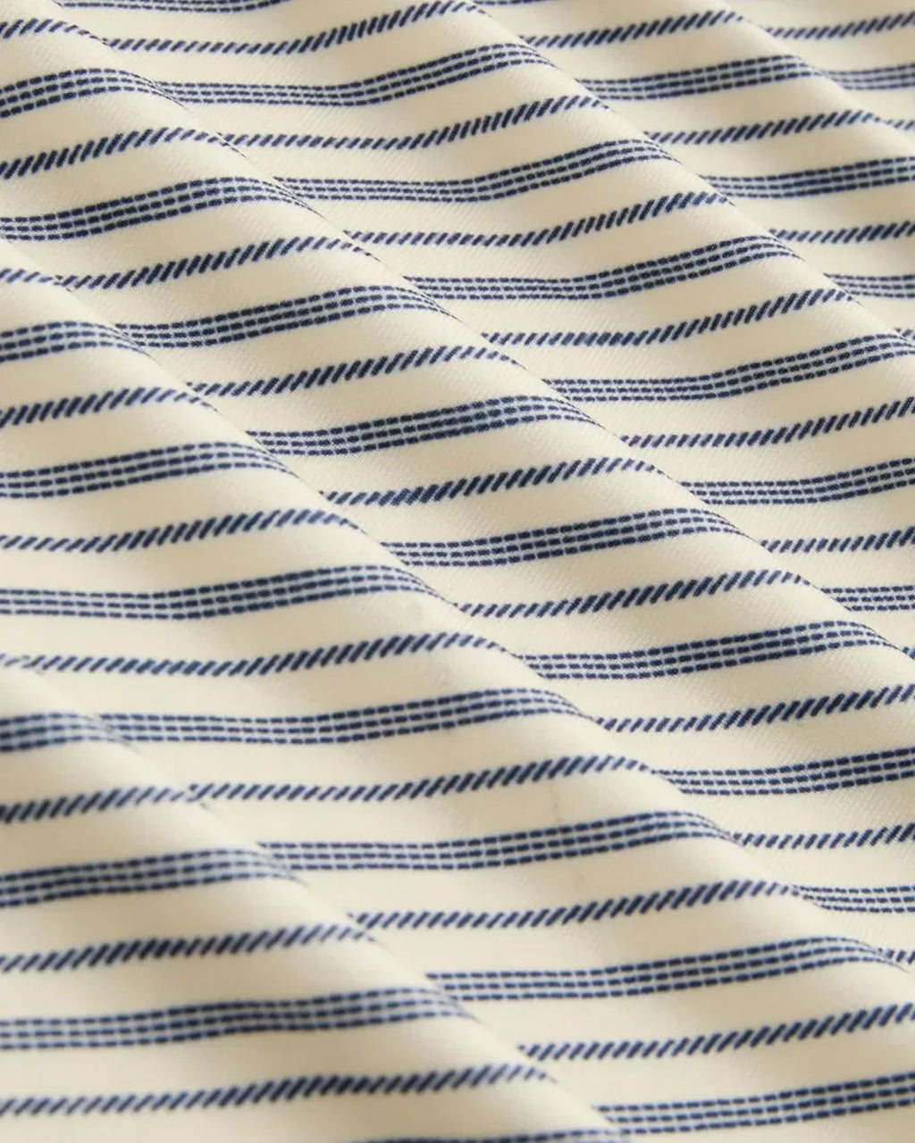 Striped Ribbed Fitted High Neck Top