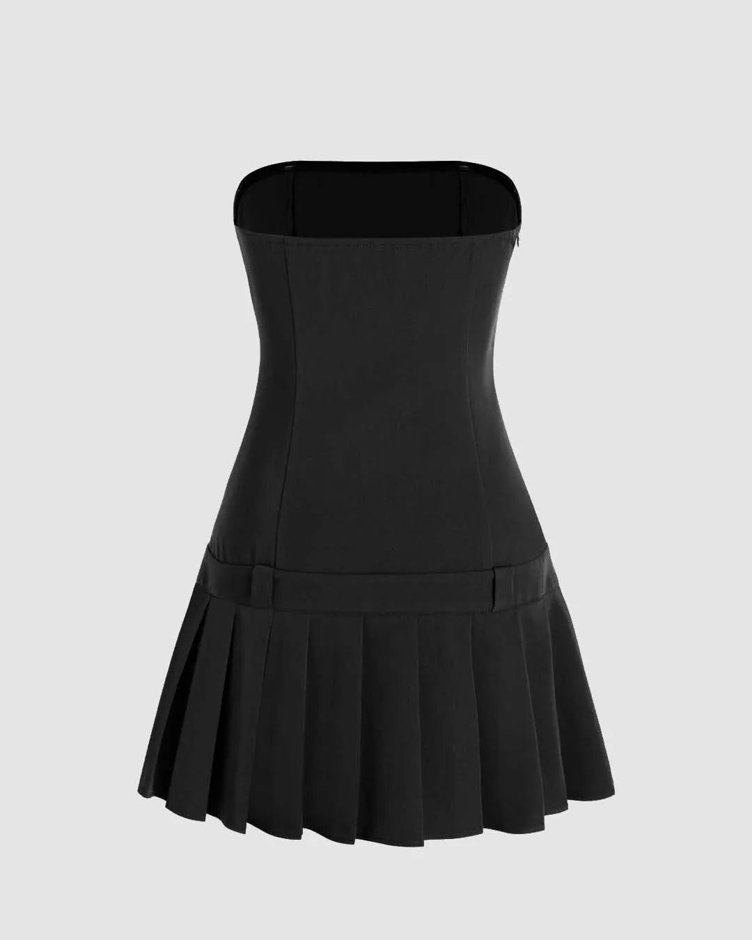 Off Shoulder Pleated Cocktail Dress