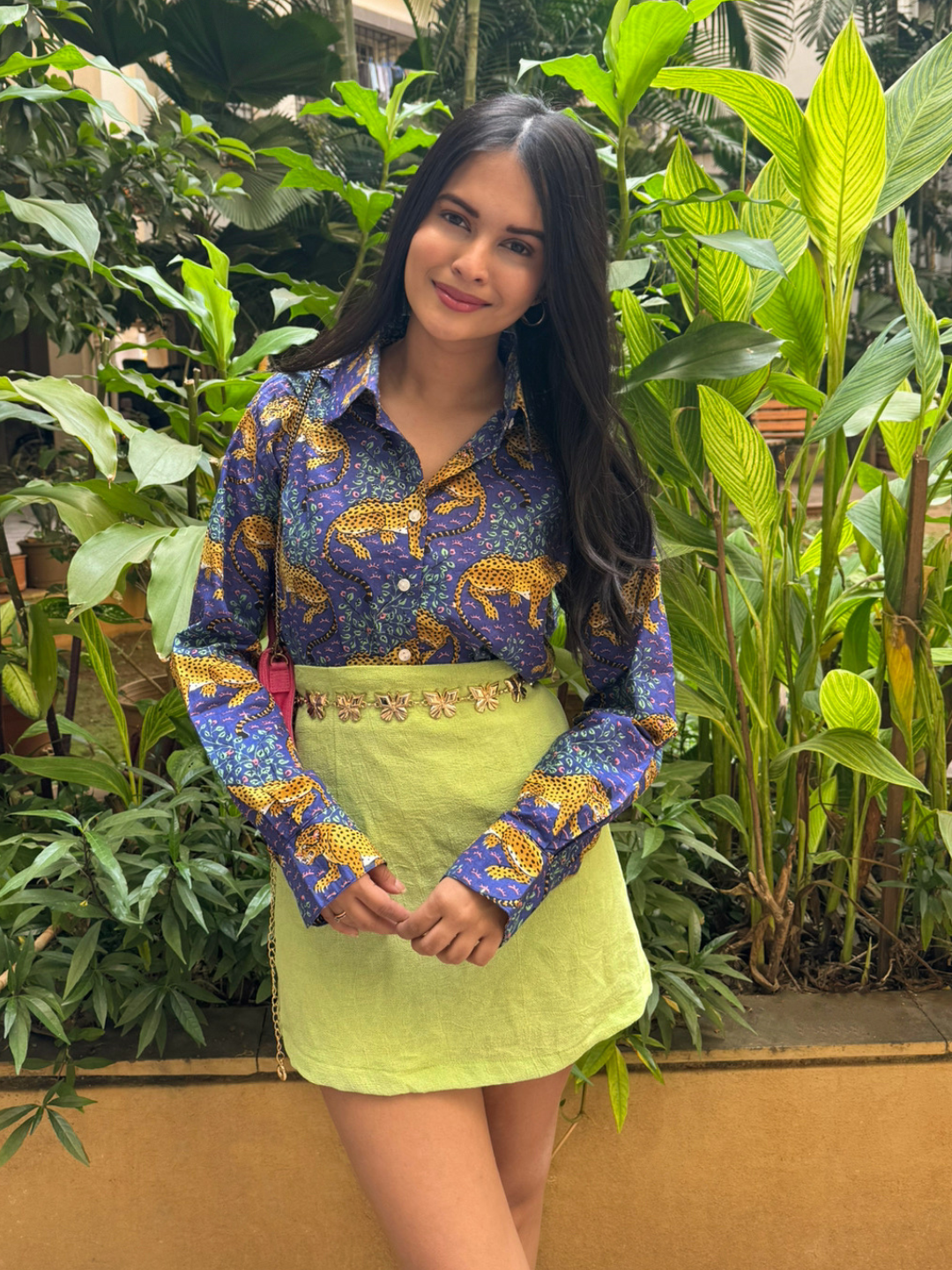 Printed Cotton Shirt - Pinkkup