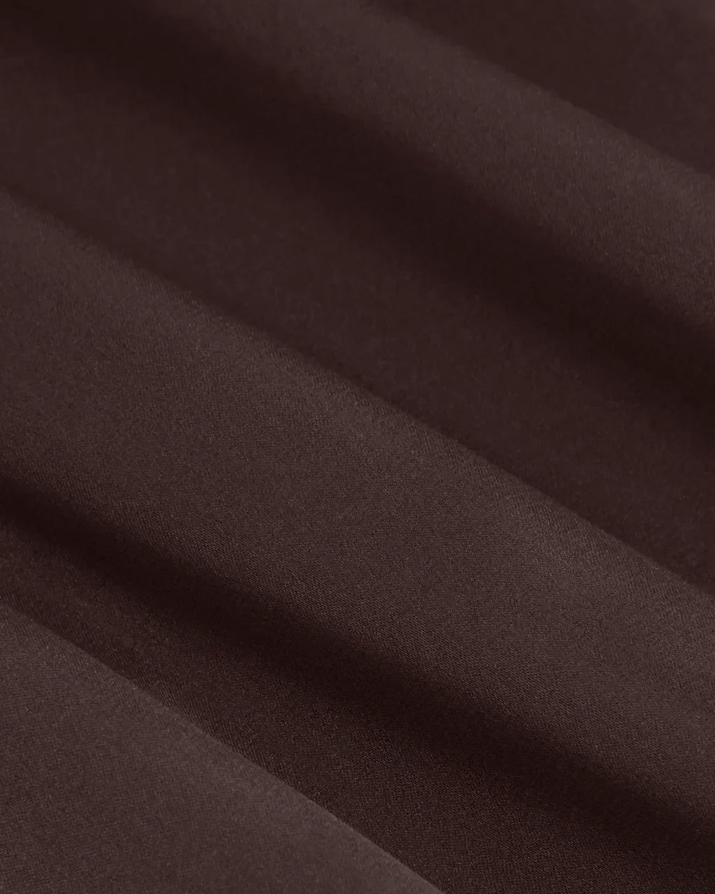 Satin Stand Collar Short Sleeve Asymmetrical Hem Midi Dress in Brown