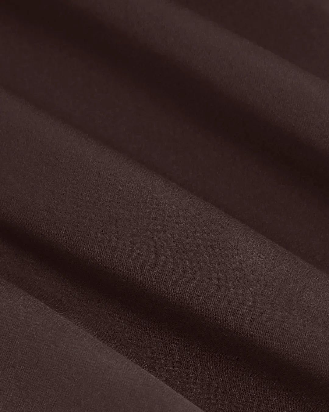 Satin Stand Collar Short Sleeve Asymmetrical Hem Midi Dress in Brown
