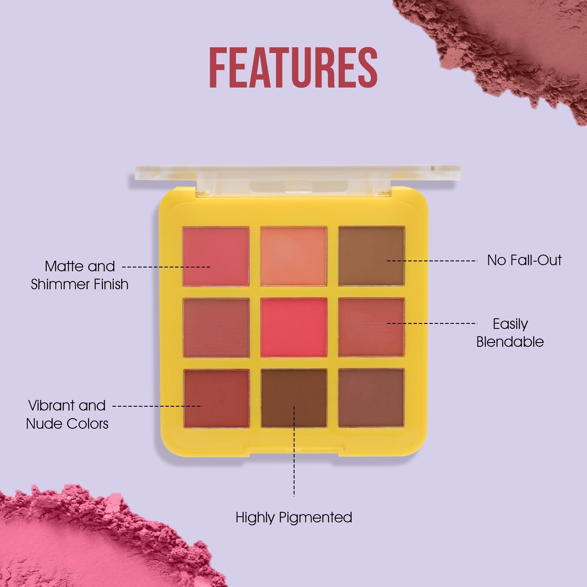 9 Color Eyeshadow Palette | 18 Gram