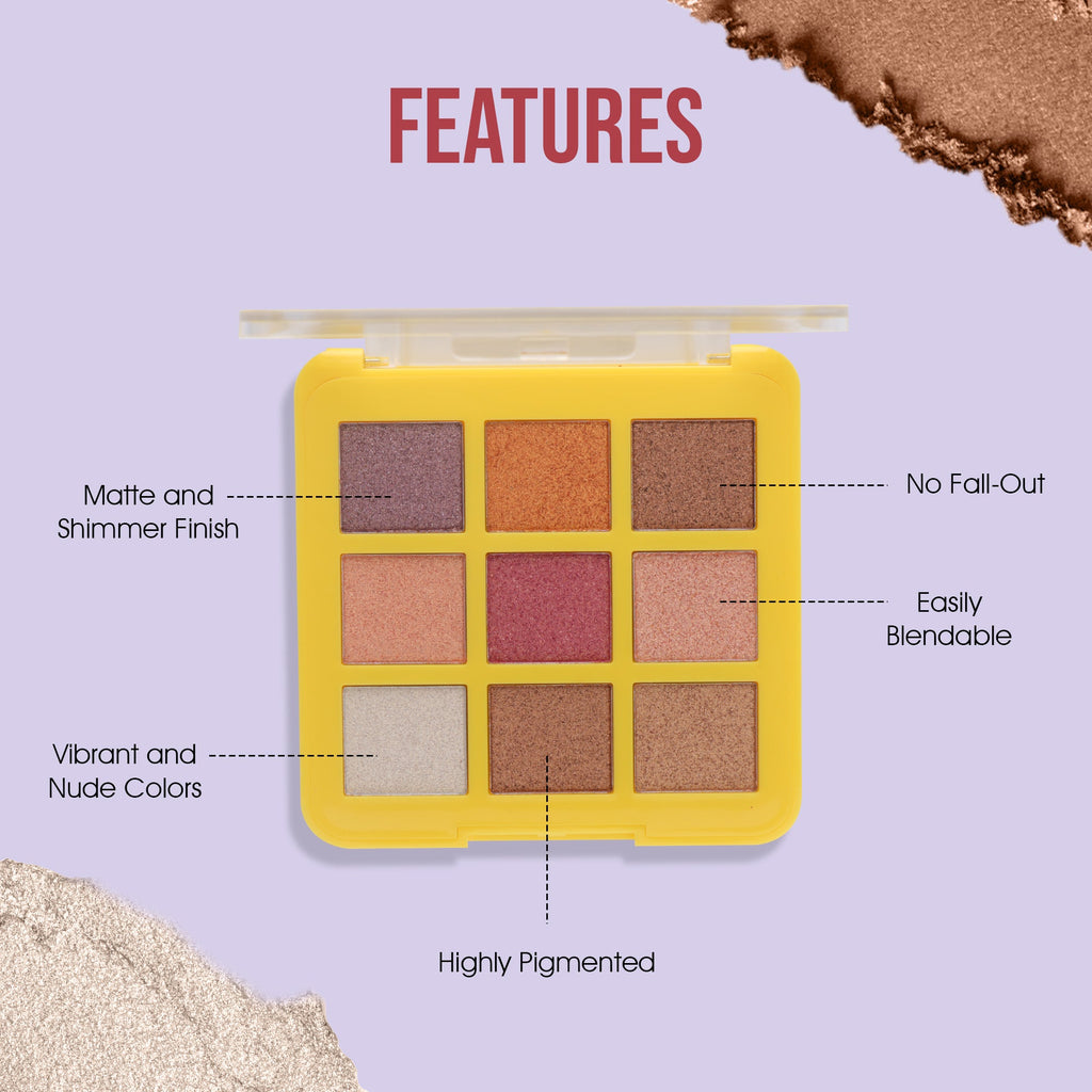 9 Color Eyeshadow Palette | 18 Gram
