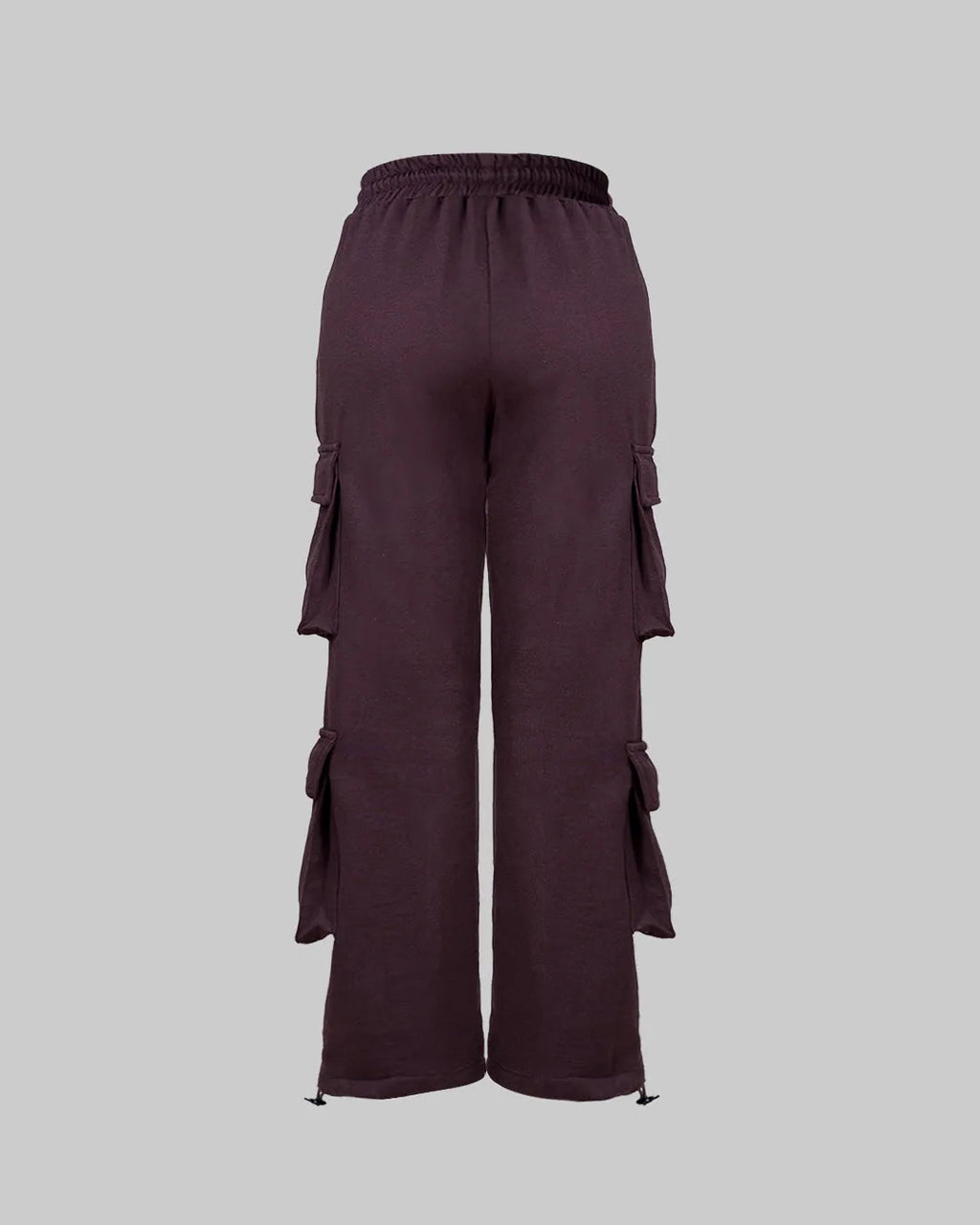 Multipockets Style Drawstring Cargo In Chocolate Brown
