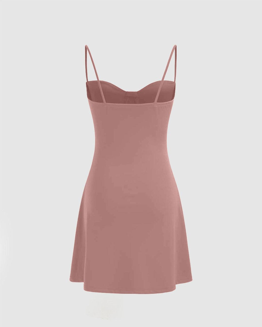 Solid Bustier Cami Short Dress