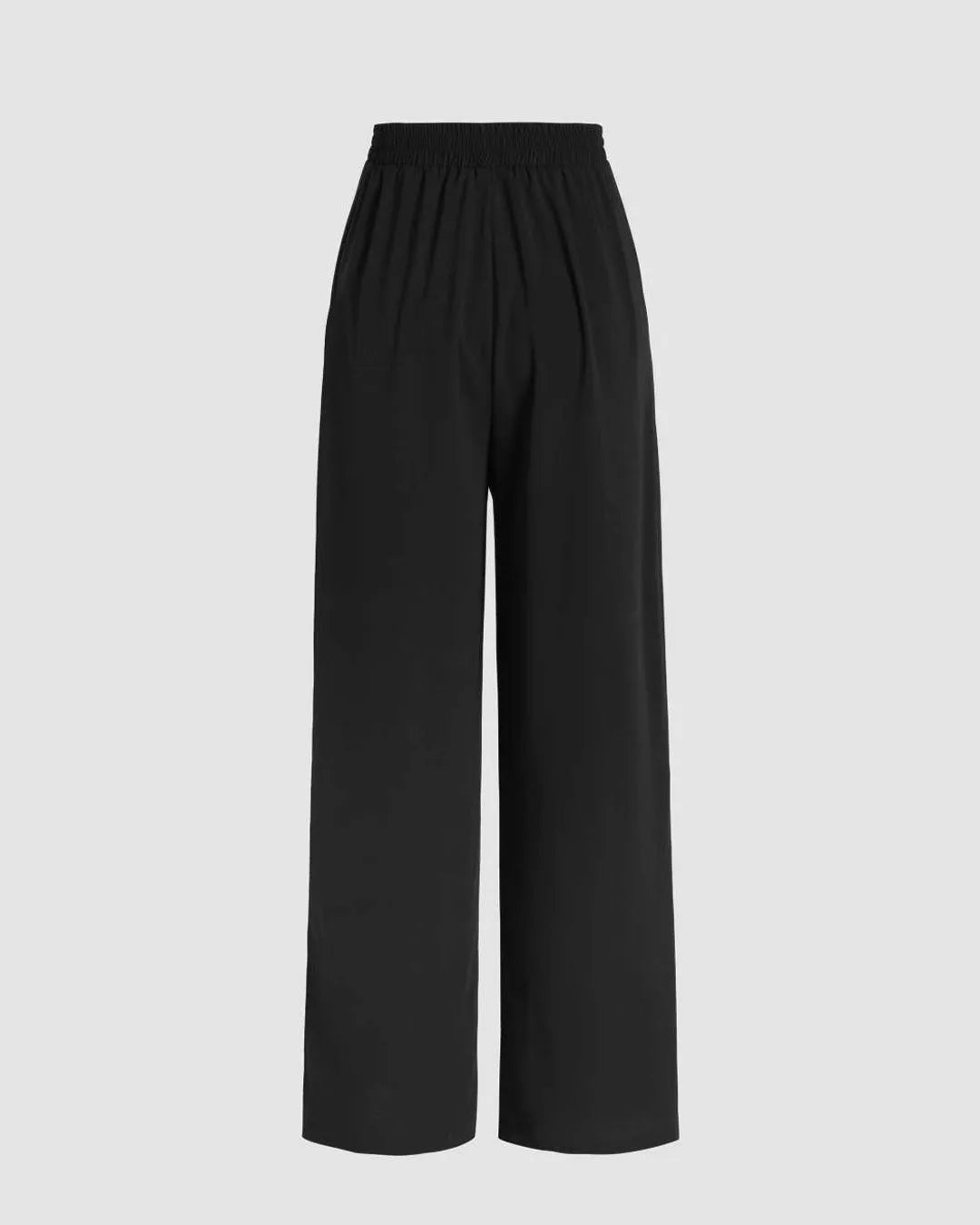 Tailored High Waist Trousers In Black
