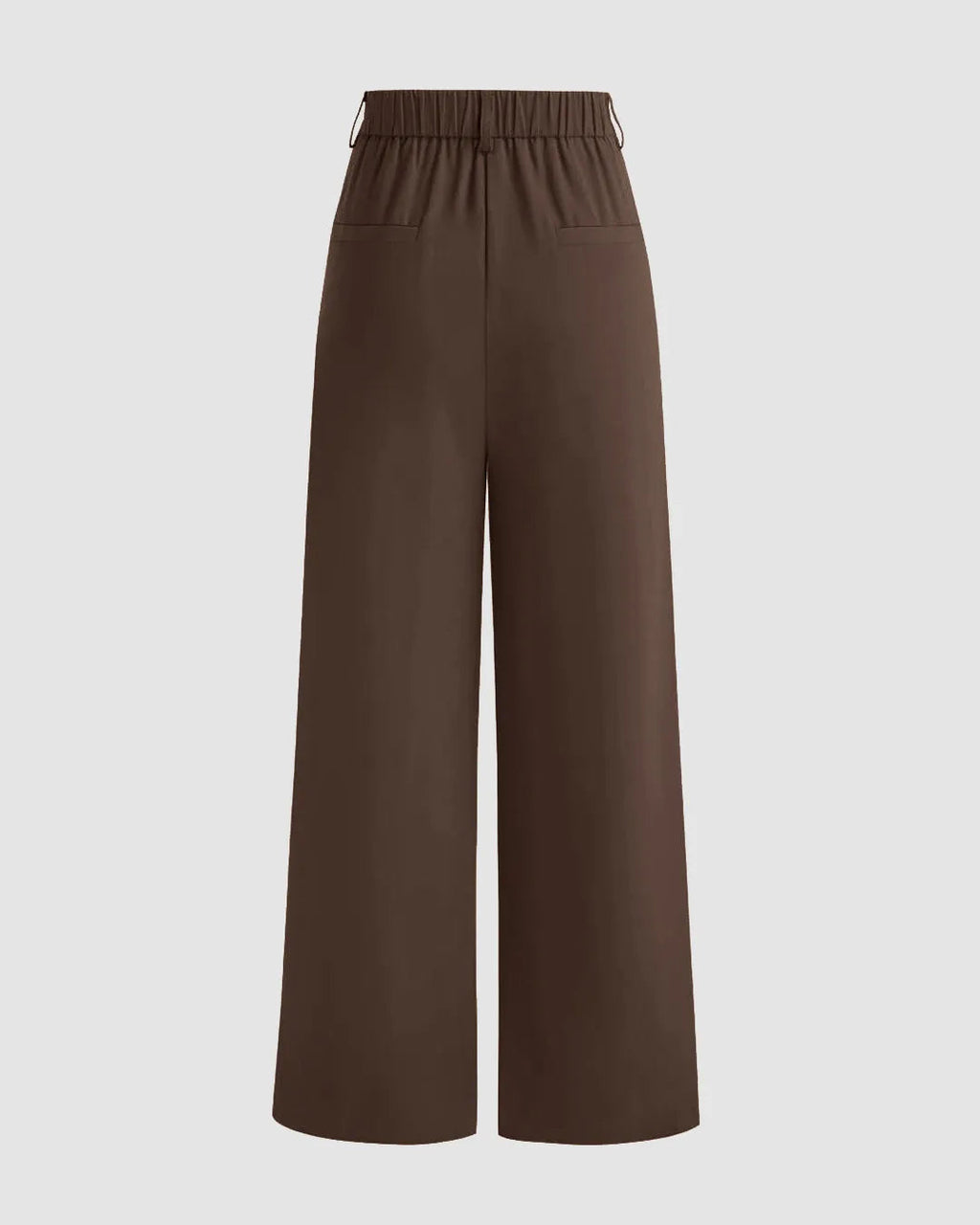 Wide-leg Tailored Trousers In Brown