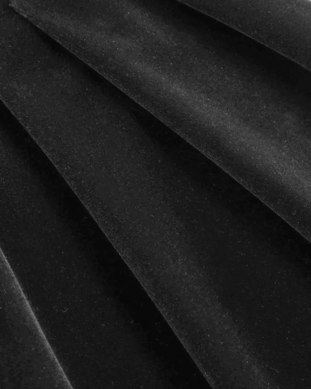 Backless Bow Detail Midi Dress in Black