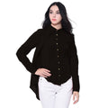 Ruffle Overlay Crepe Shirt - Pinkkup