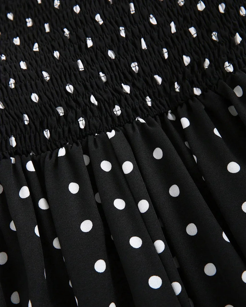 Black Polka Dot Backless Halter Neck Midi Dress
