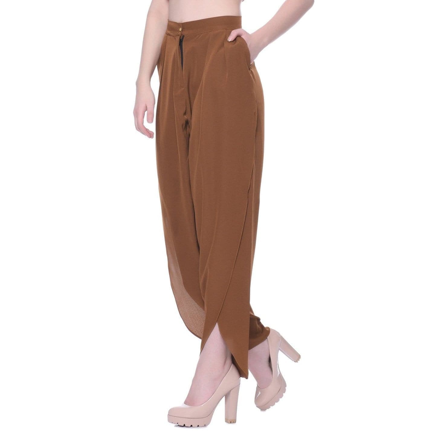 Adjustable Crepe Tulip Pants