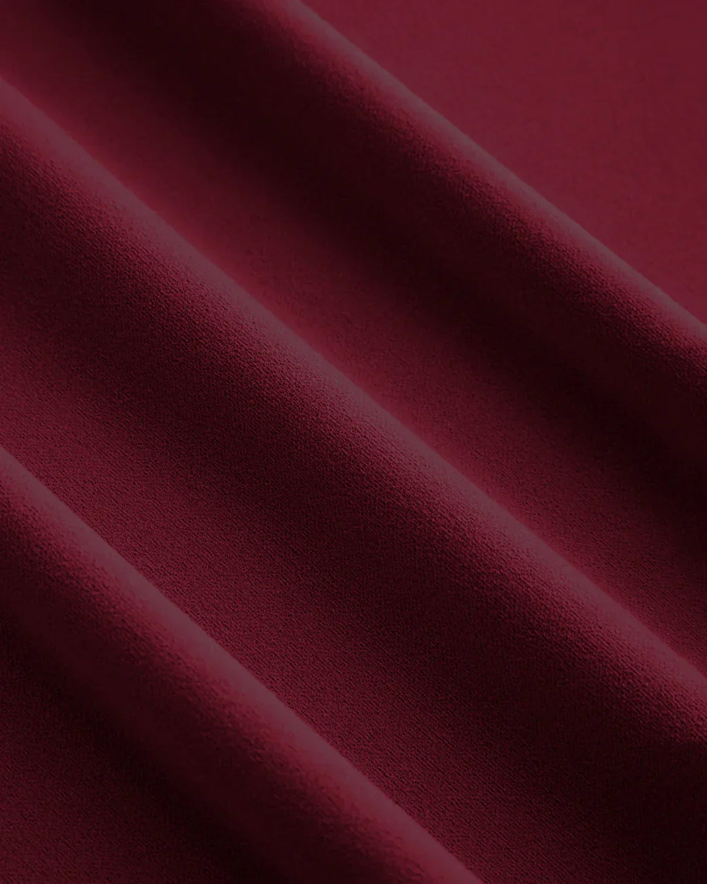 V Neck Ruched Bodycon Fit Midi Dress in in Burgundy