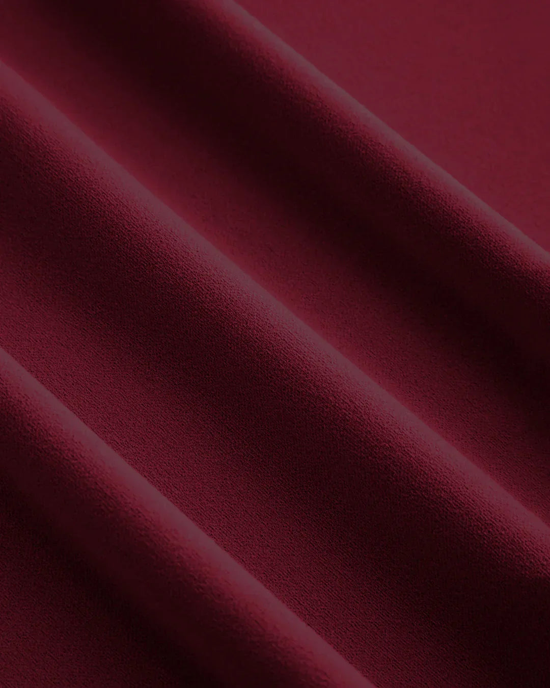 V Neck Ruched Bodycon Fit Midi Dress in in Burgundy