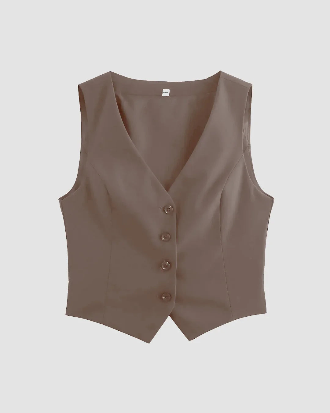 Cappuccino Waistcoat and Wide Leg Trouser Co-Ord Set