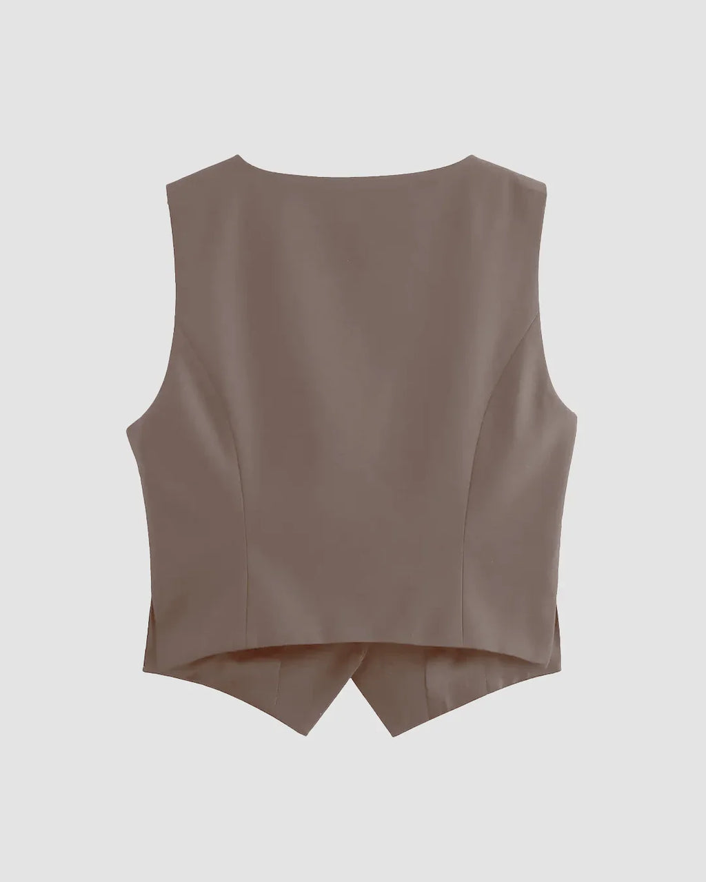 Cappuccino Waistcoat and Wide Leg Trouser Co-Ord Set