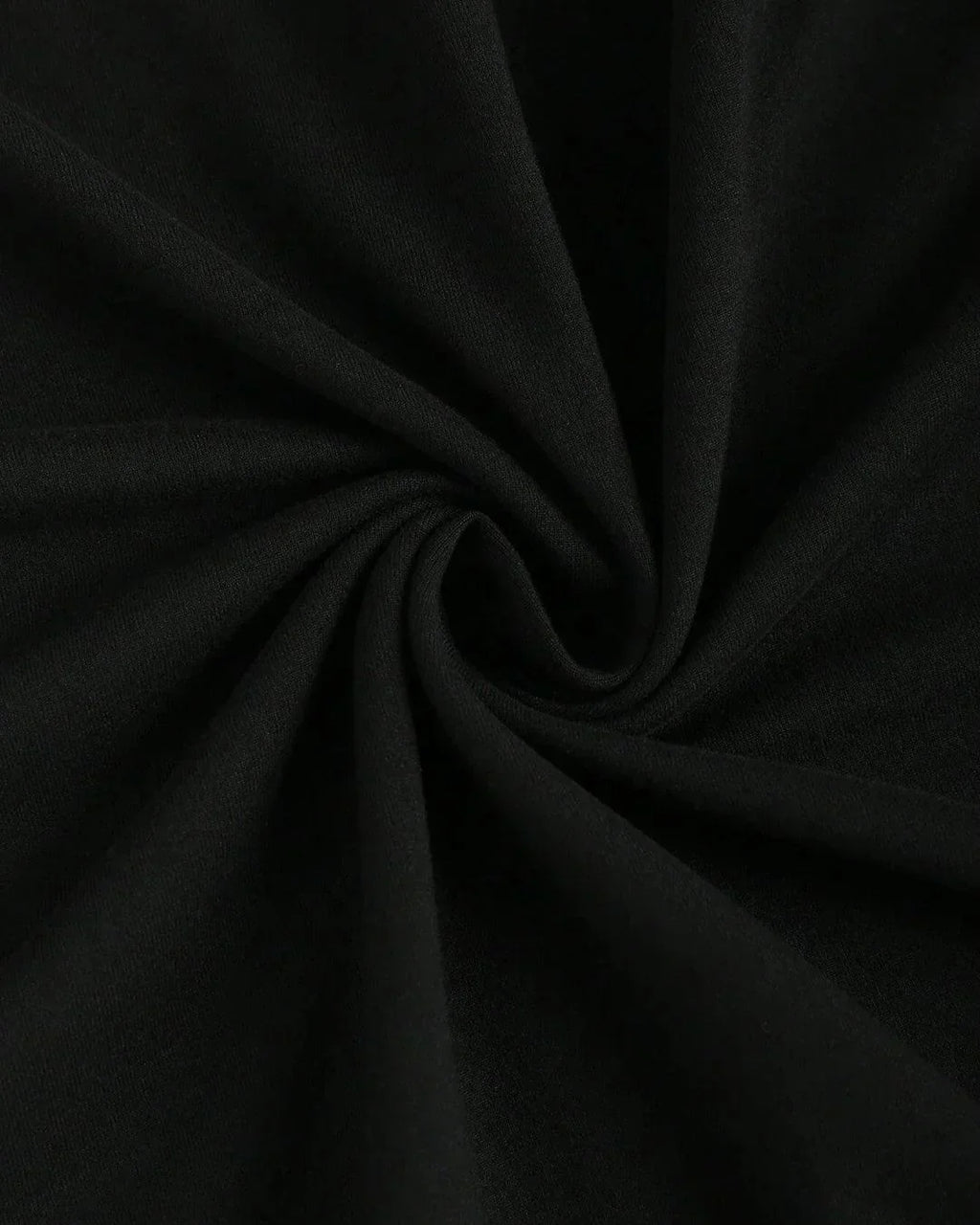 Casual Collared Neck Short Sleeve Plain T Shirt in Black