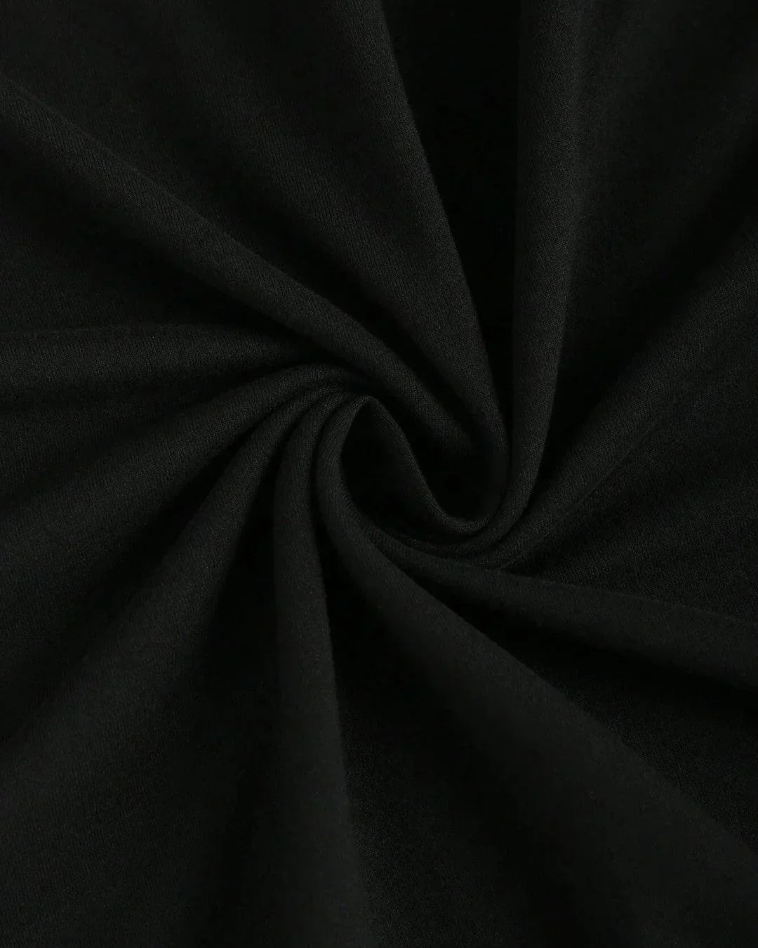 Casual Collared Neck Short Sleeve Plain T Shirt in Black