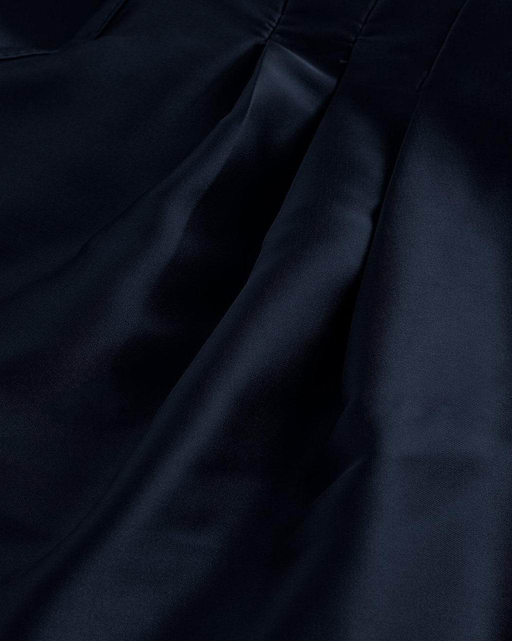 Casual Wrap V Neck Long Sleeve Crop Top in Navy Blue
