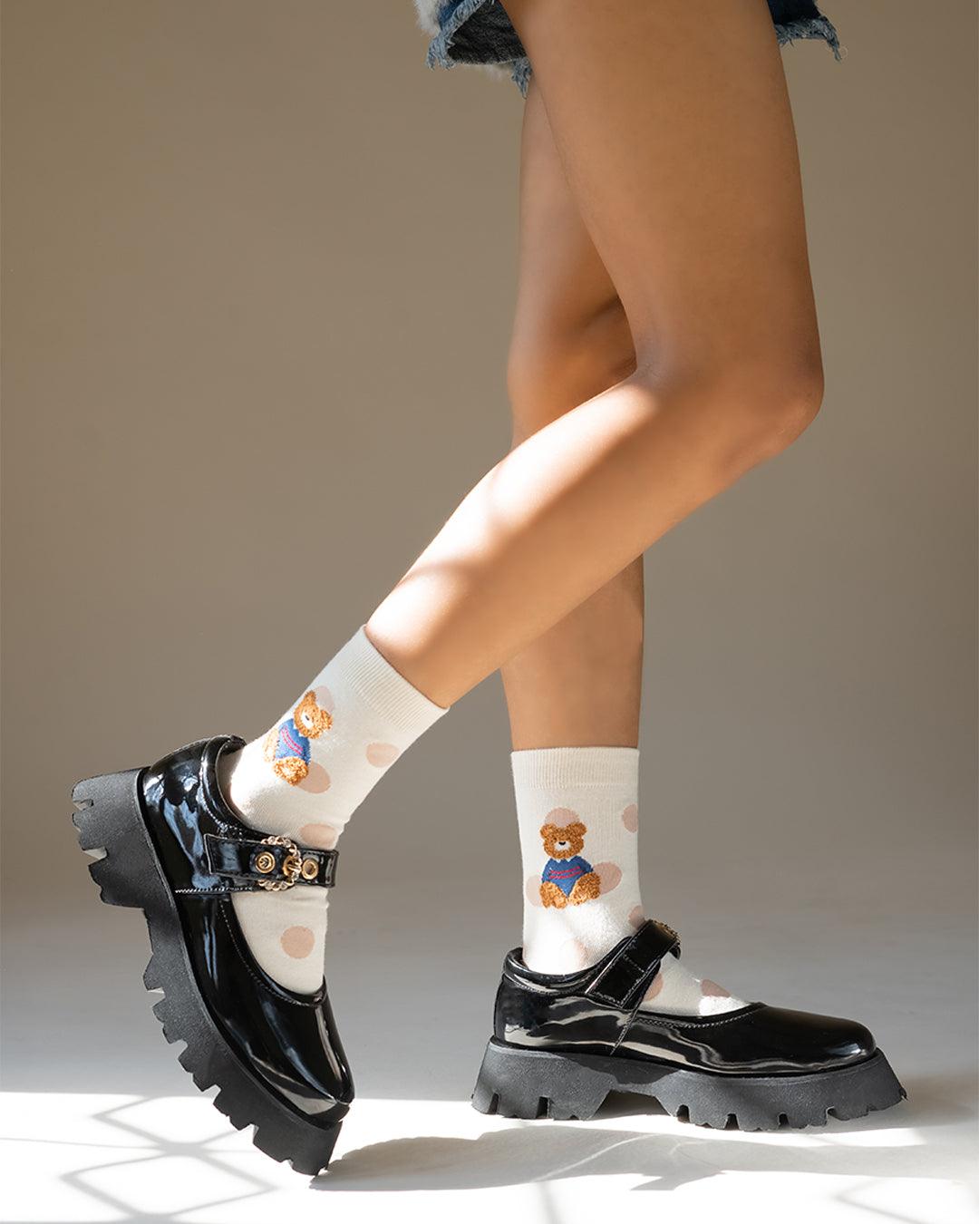 Chunky Platform Shoes with Cute Buckle Detail