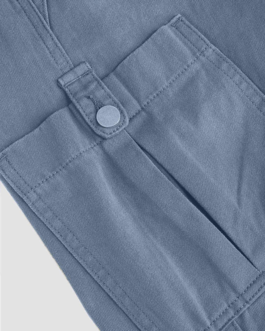 Utility Wear Drawstring Cargo Pants In Light Blue